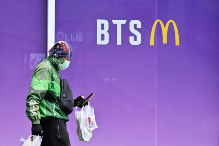 Sales of new crispy chicken sandwiches and the limited edition K-pop band "BTS Meal" boosted McDonald's US sales