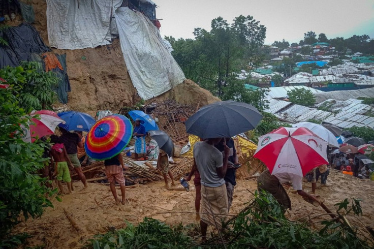 Shelters have been destroyed by floods and landslides