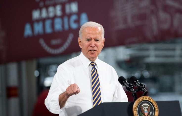 US President Joe Biden announces plans to strengthen his government's "Buy American" policies during a visit to Pennsylvania
