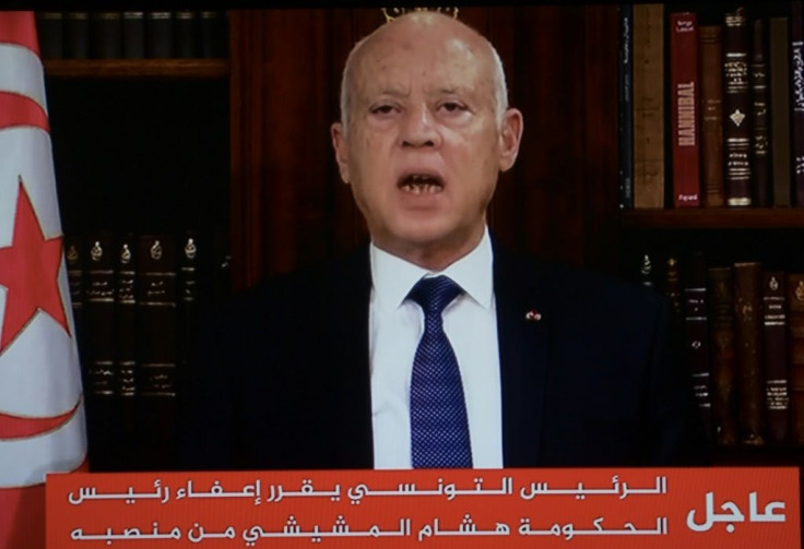 President Kais Saied suspended parliament and sacked the prime minister on Sunday, in what opponents have labelled a coup