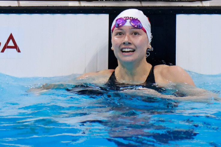 Hong Kong's Siobhan Haughey -- one of the surprises of the swimming events -- earned another silver medal to add to that from the 200m freestyle