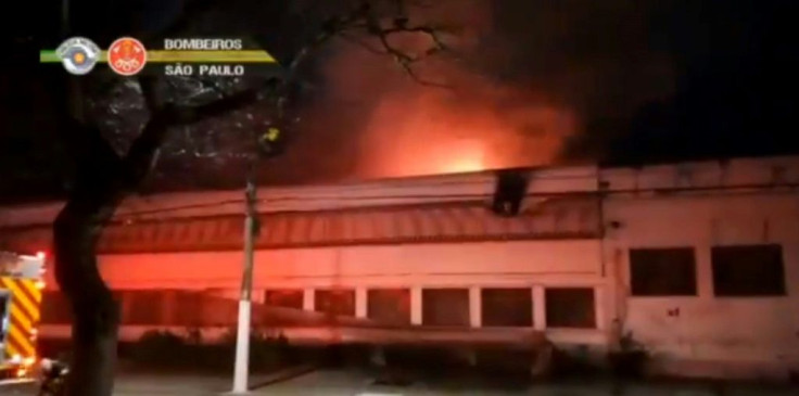 Fifteen fire trucks and more than 50 firefighters battled the flames for over two hours, but were unable to save all of the cinematheque's warehouse