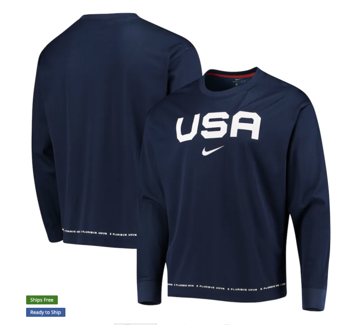 Men's Team USA Long Sleeves Shirt