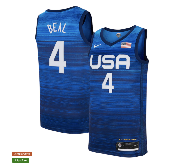 USA Basketball Bradley Beal Nike Navy Player Jersey
