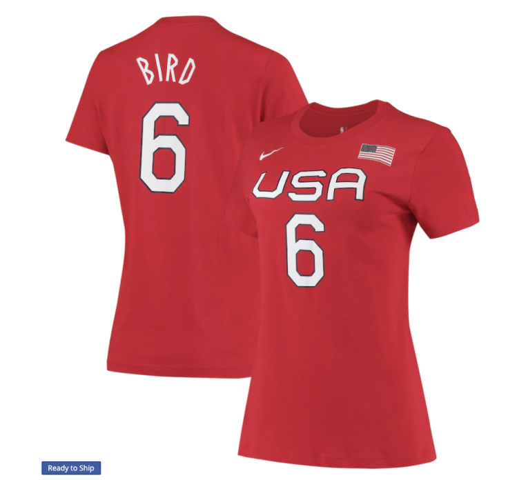 Women's USA Basketball Sue Bird Nike T-Shirt