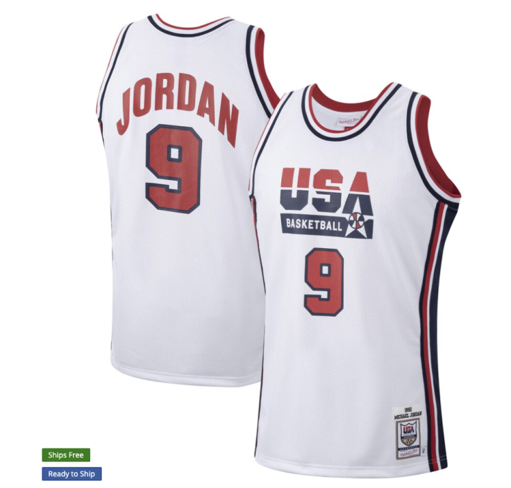 Men's USA Basketball Michael Jordan 1992 Jersey