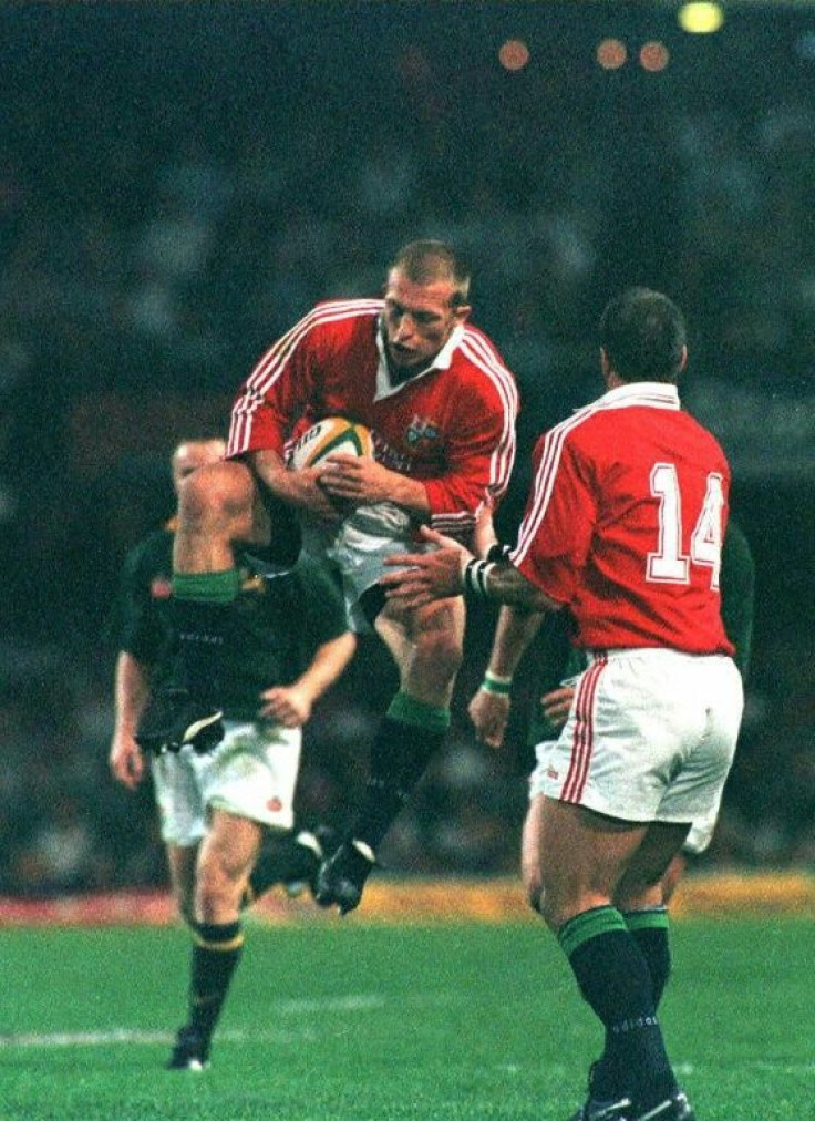 Jump to it - Matt Dawson in action for the 1997 British and Irish Lions during the second Test against South Africa in Durban
