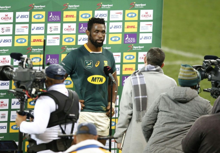 Fired up - Matt Dawson expects a South Africa side led by captain Siya Kolisi (C) to come out all guns blazing in a bid to level their series with the British and Irish Lions in the second Test at Cape Town on Saturdayblindside flanker and captain Siya