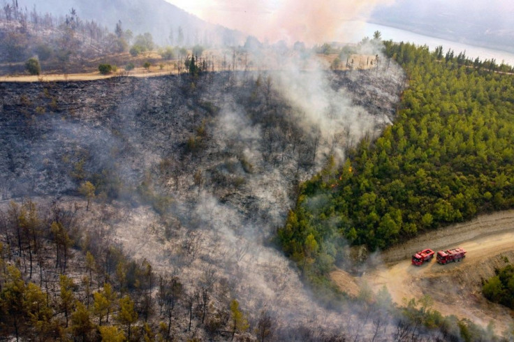 Agriculture and Forestry Minister Bekir Pakdemirli said 107 of 112 forest fires were now under control, but blazes continued in the holiday regions of Antalya and Mugla