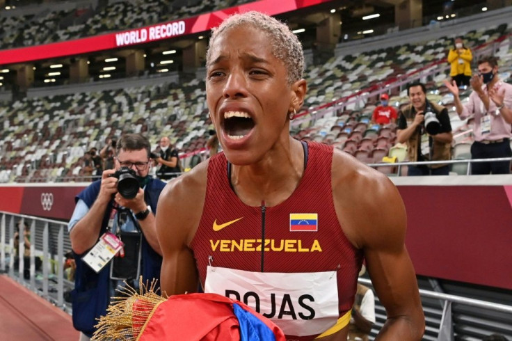 Yulimar Rojas beat the long-standing women's triple jump world record as she won Olympic gold