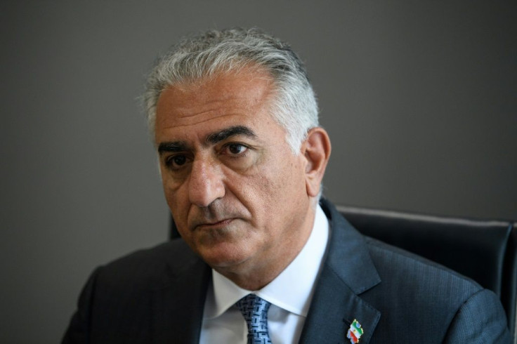 Reza Pahlavi, son of the last shah of Iran, speaks during an interview with AFP in Washington