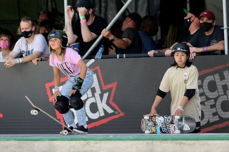 Sky Brown (L) is the reigning X Games champion