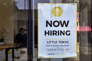 The US service sector is expanding rapidly but businesses are having trouble hiring enough employees