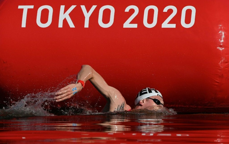 Germany's Florian Wellbrock won the men's 10-kilometre marathon swim at the Tokyo Olympics
