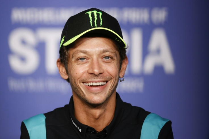 All over: Valentino Rossi addresses his retirement press conference on Thursday