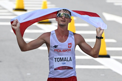 Poland's Dawid Tomala won the men's 50km race walk in hot conditions in Sapporo