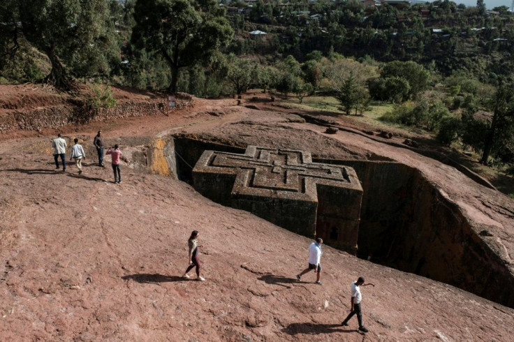 The church of St. George is one of the religious treasures that were carved out of the rock centuries ago