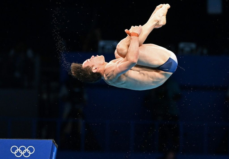 Britain's Thomas Daley is competing in the men's 10m platform diving
