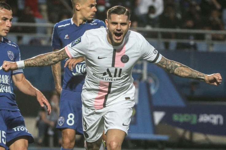 Mauro Icardi got the winner as PSG came from behind to beat Troyes 2-1