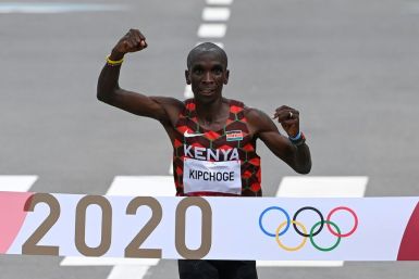 Kenya's Eliud Kipchoge wins the men's marathon at the Tokyo Olympics