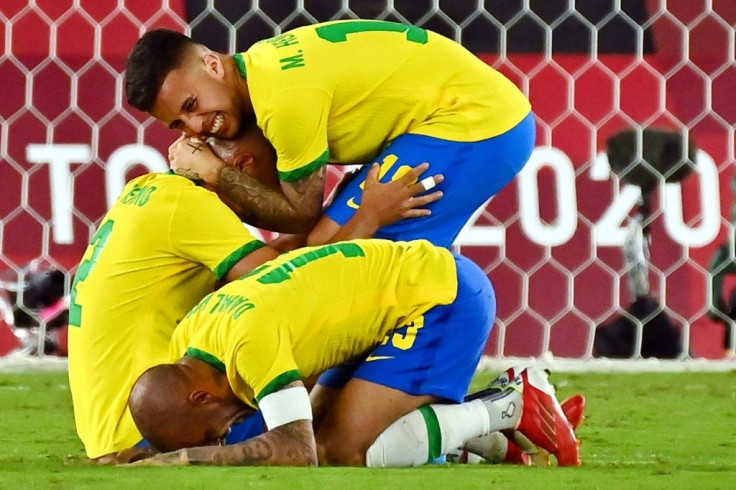 Brazil beat Spain in the men's football final late on Saturday