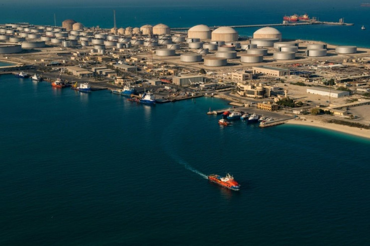 Saudi Arabia's state-owned oil and gas company's Dhahran oil plants, seen here in this 2018 photograph, provided by Saudi Aramco, which reported higher profits on Sunday