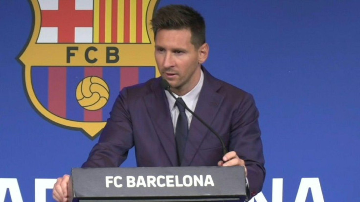 A tearful Lionel Messi tells a press conference in Barcelona that joining French giants Paris Saint-Germain is a 'possibility'