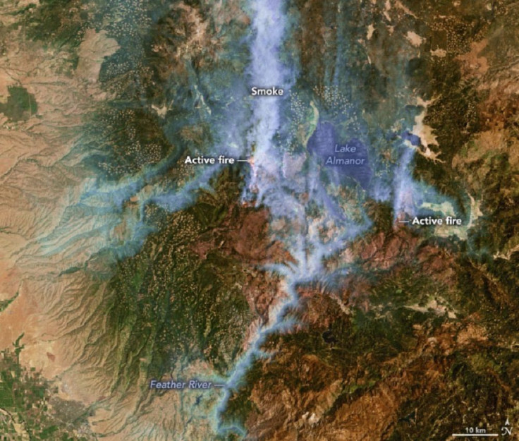 Dixie Fire Landsat Satellite Image Aug
