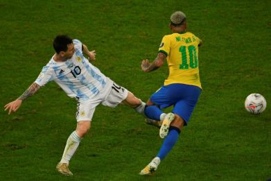 On opposing sides with Argentina and Brazil -- but PSG's pairing of Messi and Neymar looks a mouthwatering scenario