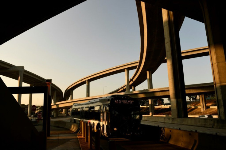 The ambitious plan provides for $550 billion in new federal spending on transport infrastructure -- seen here is the 110 Freeway in Los Angeles