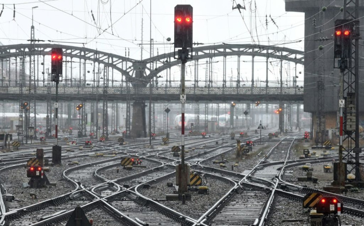 Only one in four long-distance trains will be in service on Wednesday and Thursday, as the walkout began with cargo trains from 7:00 pm (1700 GMT) on Tuesday