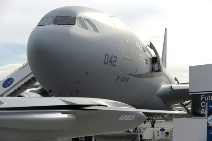 View of the Airbus A330 MRTT multirole tanker aircraft at the International Paris Air Show