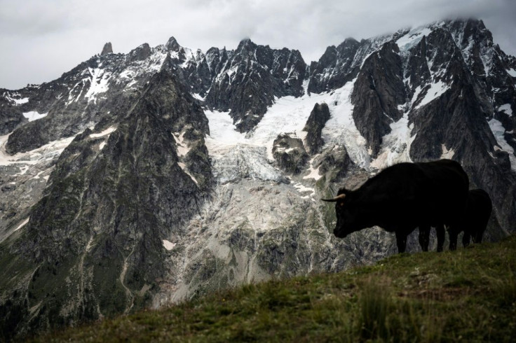 Rising temperatures caused by climate change threatens the collapse of the Planpincieux Glacier into the valley below