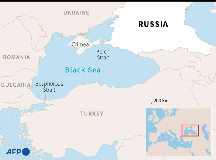 Map of the Black Sea