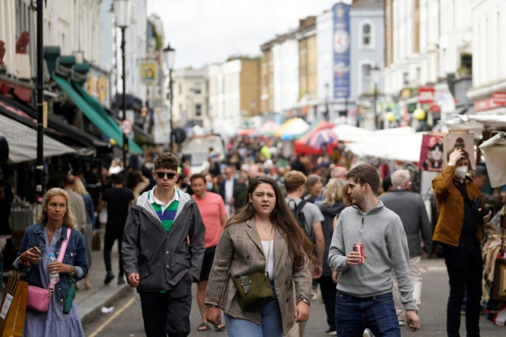 The easing of Britain's Covid lockdown helped the economy rebound.