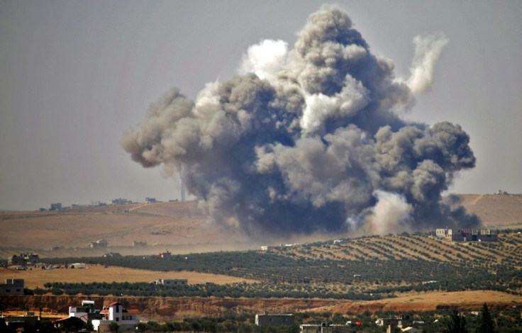Three years after Syria's government retook control of the flashpoint southern province Daraa, seen here during a July 2018 airtsrike, clashes have resumed