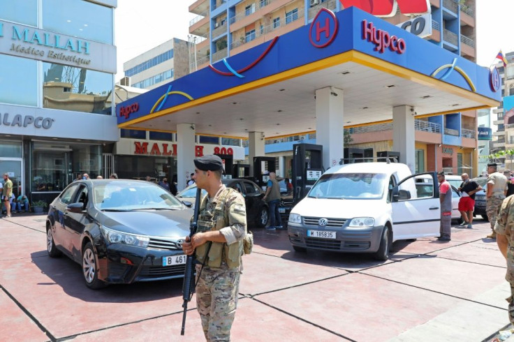 Lebanon's army has deployed at gas stations to stop fuel hoarding in the country after the central bank's decision to stop fuel subsidies sparked panic in the crisis-hit country