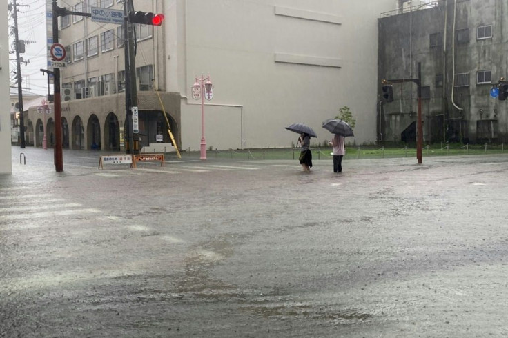 Showers had eased in the region on Sunday morning