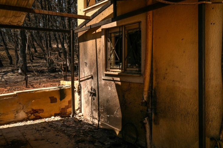 The Haniosakis family was among hundreds forced to abandon their homes as fires raged
