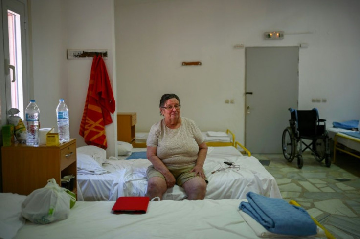Betty Haniosakis and her family found temporary lodgings in a summer camp for children that had been closed owing to the pandemic