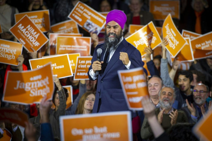 New Democrats leader Jagmeet Singh is hoping his party can woo progressive voters from the Liberals and move up in the rankings