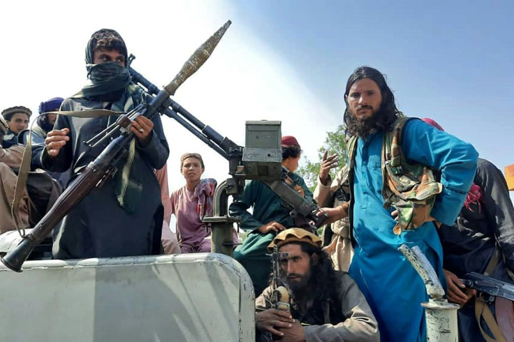 Taliban fighters are seen in Afghanistan's Laghman province -- the militants are effectively in power after the country's president Ashraf Ghani fled