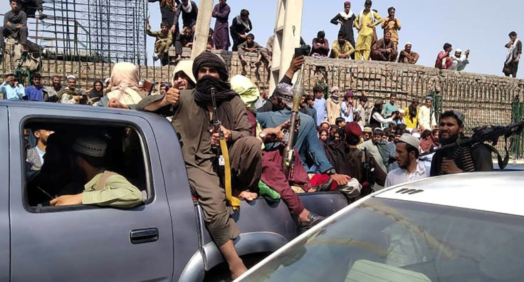 Taliban fighters in the eastern city of Jalalabad