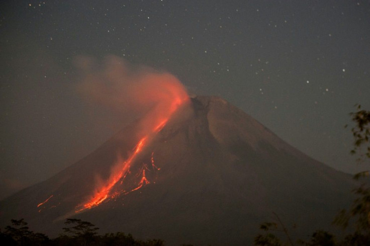 The early morning explosions spewed clouds as far as 3.5 kilometres (2 miles) from Indonesia's most active volcano