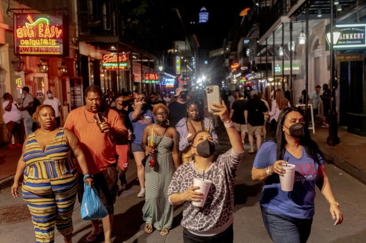 New Orleans' historic French Quarter is as lively as ever, even as the Delta variant tears through the US South