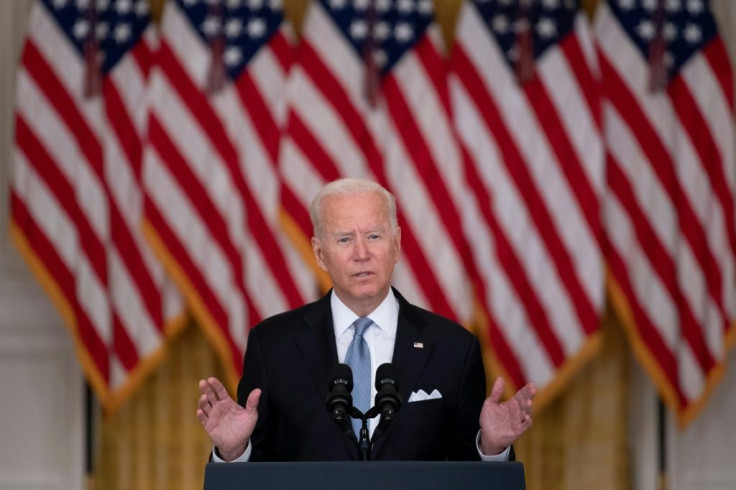 US President Joe Biden has stuck by his decision to push ahead with the withdrawal from Afghanistan, even as he acknowledged chaotic scenes after the Taliban takeover were "gut-wrenching"