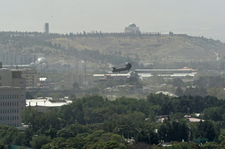 Images of US military helicopters above the country's embassy in Kabul, Afghanistan circulated on social media, with users drawing parallels with Washington's exit from Saigon in Vietnam