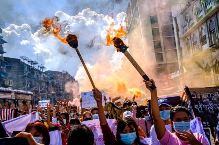 Myanmar security forces have responded to protests with bloody crackdowns, using live rounds against civilians