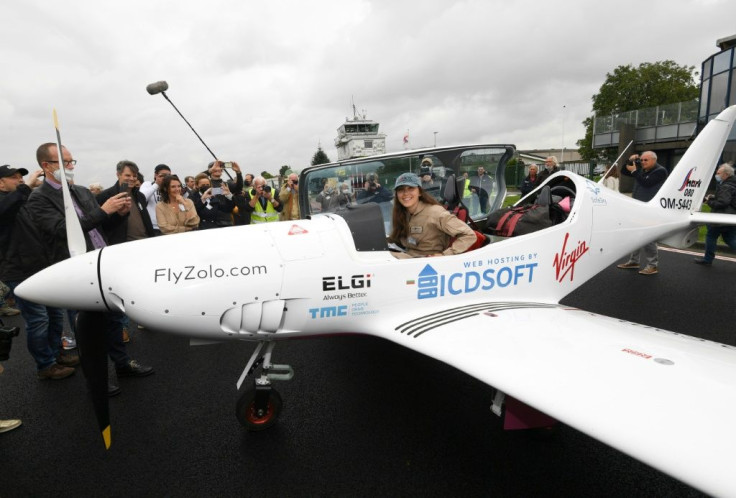 Zara Rutherford's Shark UL ultralight plane is on loan from the manufacturer and it made from a carbon fibre epoxy composite that is fuel efficient, fast and has a long range