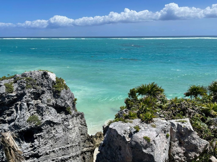 The Mayan site of Tulum in the Mexican state of Quintana Roo is seen in March 2021